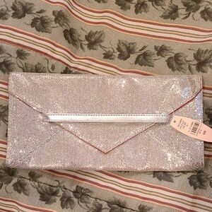 Vintage Victorias Secret Sparkling Silver Evening Clutch